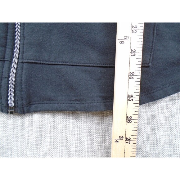Ruby Rd. Women's Zipper Sweater Size Medium Black Thin w/ Drawstring - Picture 8 of 16